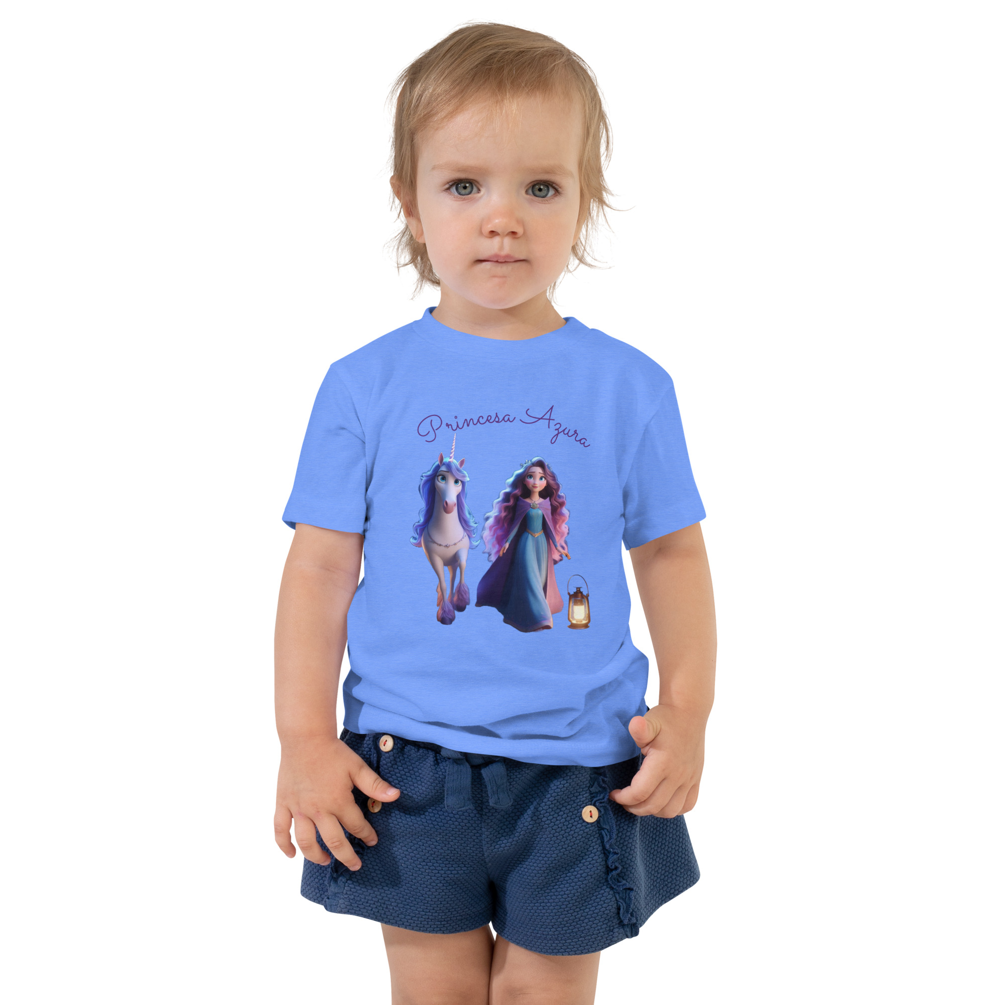 Camiseta de Princesa Azura manga corta para niña 2 Camiseta de Princesa Azura manga corta para niña - Imagen 2