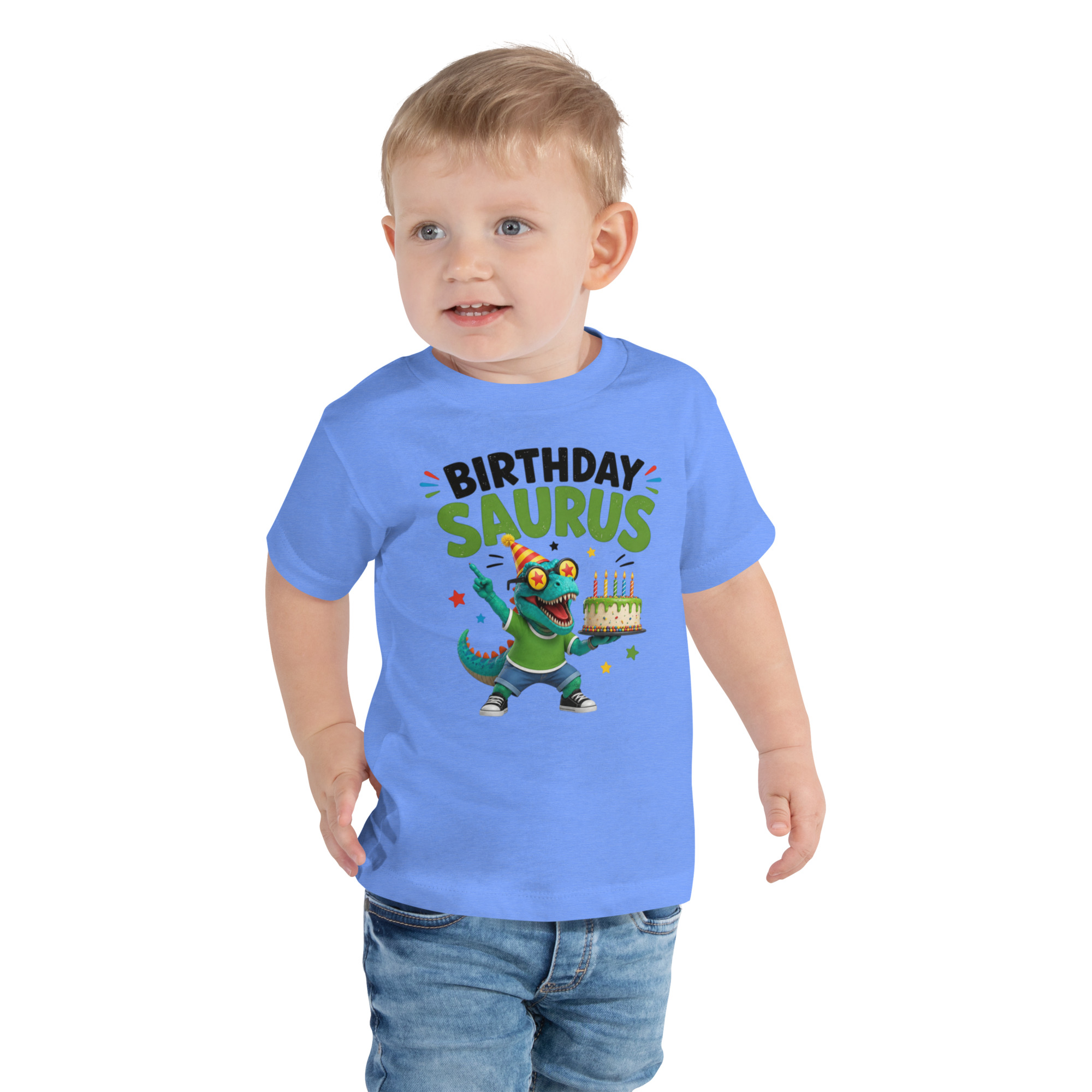 Camiseta de dinosaurio de cumpleaños para niño 2 Camiseta de dinosaurio de cumpleaños para niño - Imagen 2