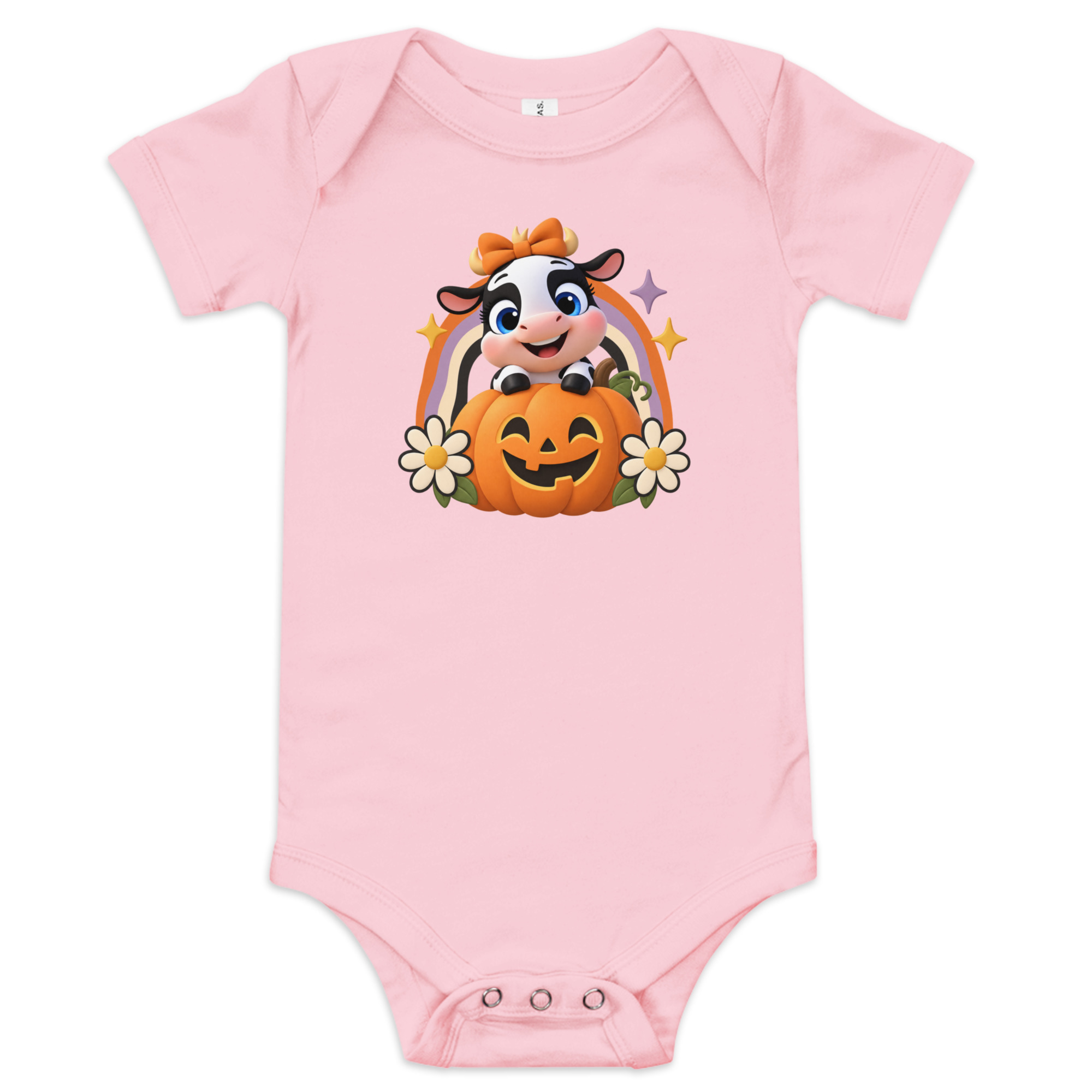 Body de Halloween para Bebé, La Vaquita, Calabaza Retro, Primer Halloween 2 Body de Halloween para Bebé, La Vaquita, Calabaza Retro, Primer Halloween - Imagen 2