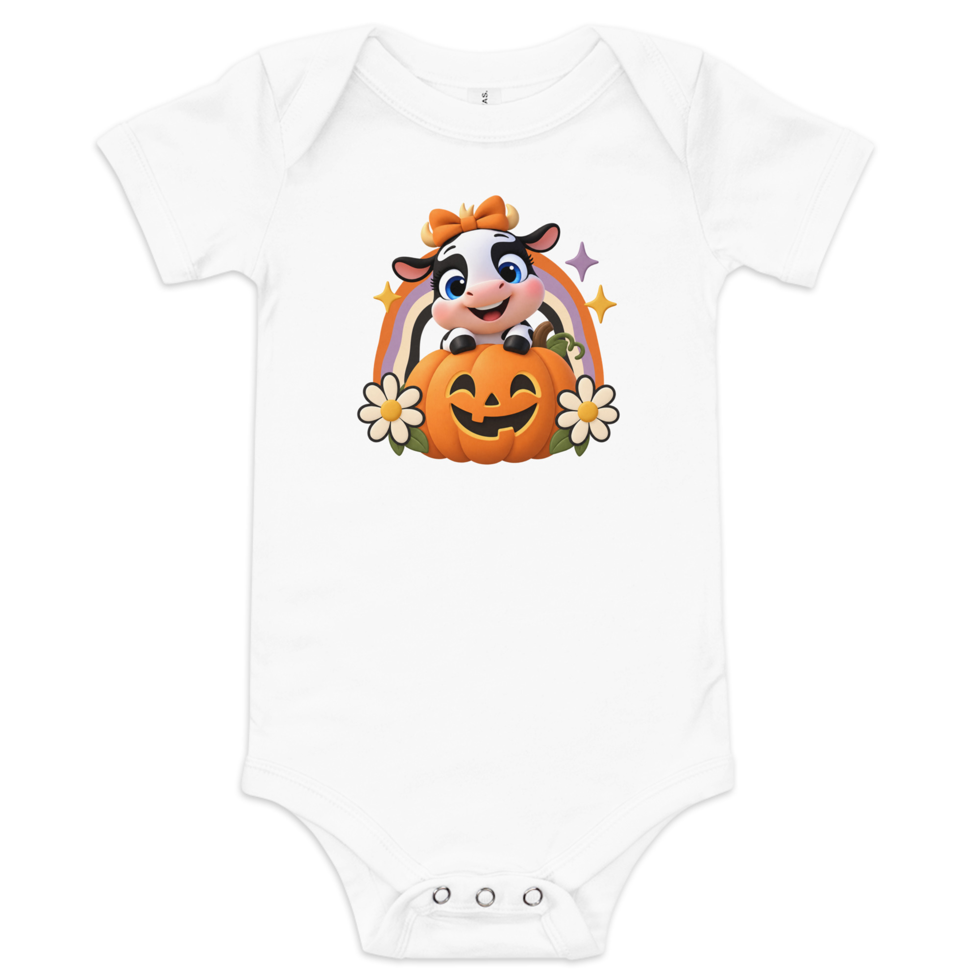 Body de Halloween para Bebé, La Vaquita, Calabaza Retro, Primer Halloween 4 Body de Halloween para Bebé, La Vaquita, Calabaza Retro, Primer Halloween - Imagen 4