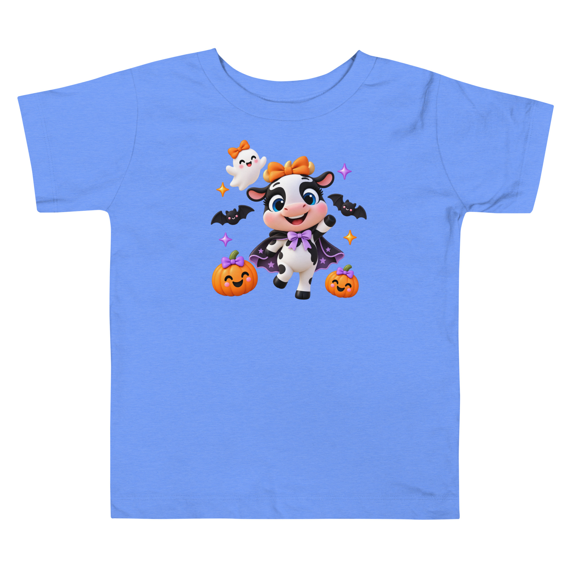 Camiseta de Halloween para Niña, La Vaquita Bruja, Estilo Granja 3 Camiseta de Halloween para Niña, La Vaquita Bruja, Estilo Granja - Imagen 3