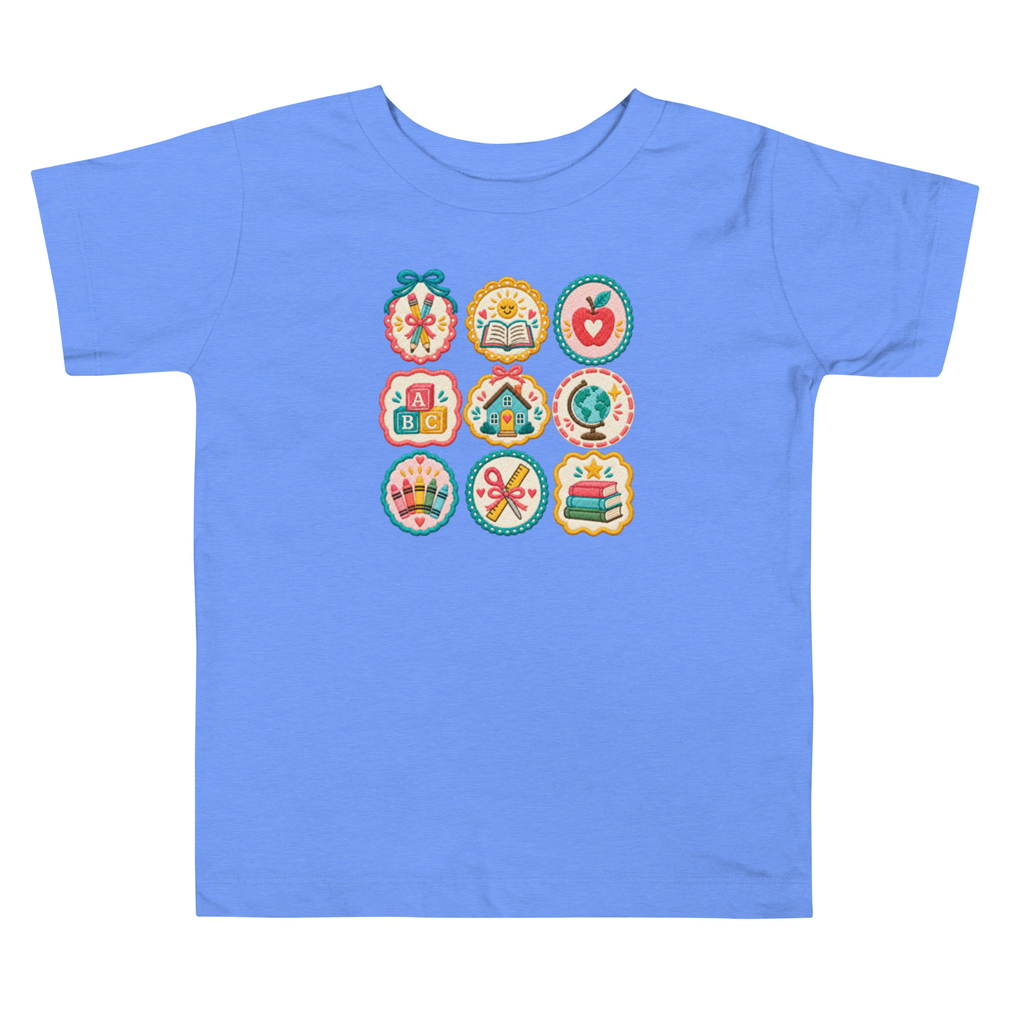 Camiseta Homeschool para Niña, Diseño con Efecto Bordado, Tallas 2T–5T 2 Camiseta Homeschool para Niña, Diseño con Efecto Bordado, Tallas 2T–5T - Imagen 2