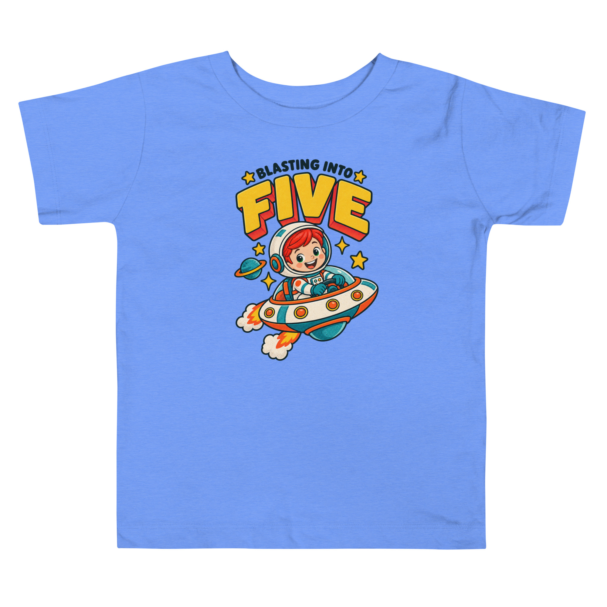 Camiseta Cumpleaños 5 Años Niño - Kiko, Astronauta, Tema Espacial 2 Camiseta Cumpleaños 5 Años Niño - Kiko, Astronauta, Tema Espacial - Imagen 2