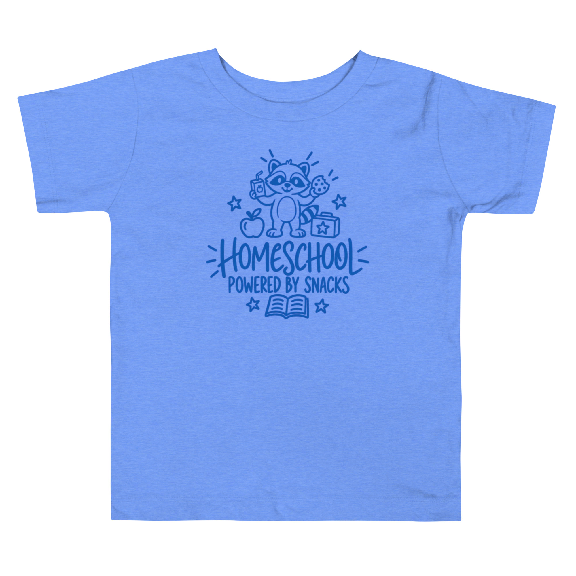 Camiseta Homeschool para Niño, Mapache, "Powered by Snacks", Regalo Regreso a Clases 2 Camiseta Homeschool para Niño, Mapache, "Powered by Snacks", Regalo Regreso a Clases - Imagen 2