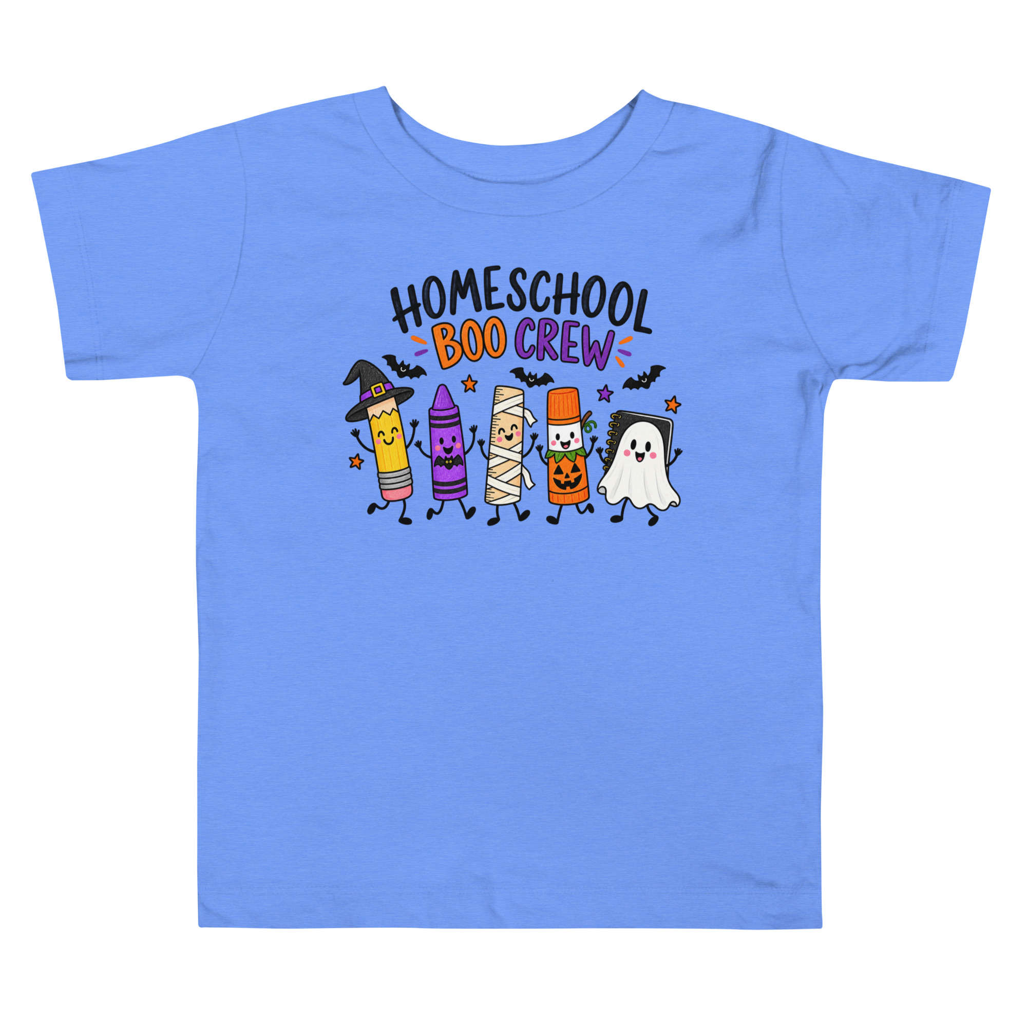 Camiseta de Halloween Homeschool para Niño, "Boo Crew" Útiles Escolares 2 Camiseta de Halloween Homeschool para Niño, "Boo Crew" Útiles Escolares - Imagen 2