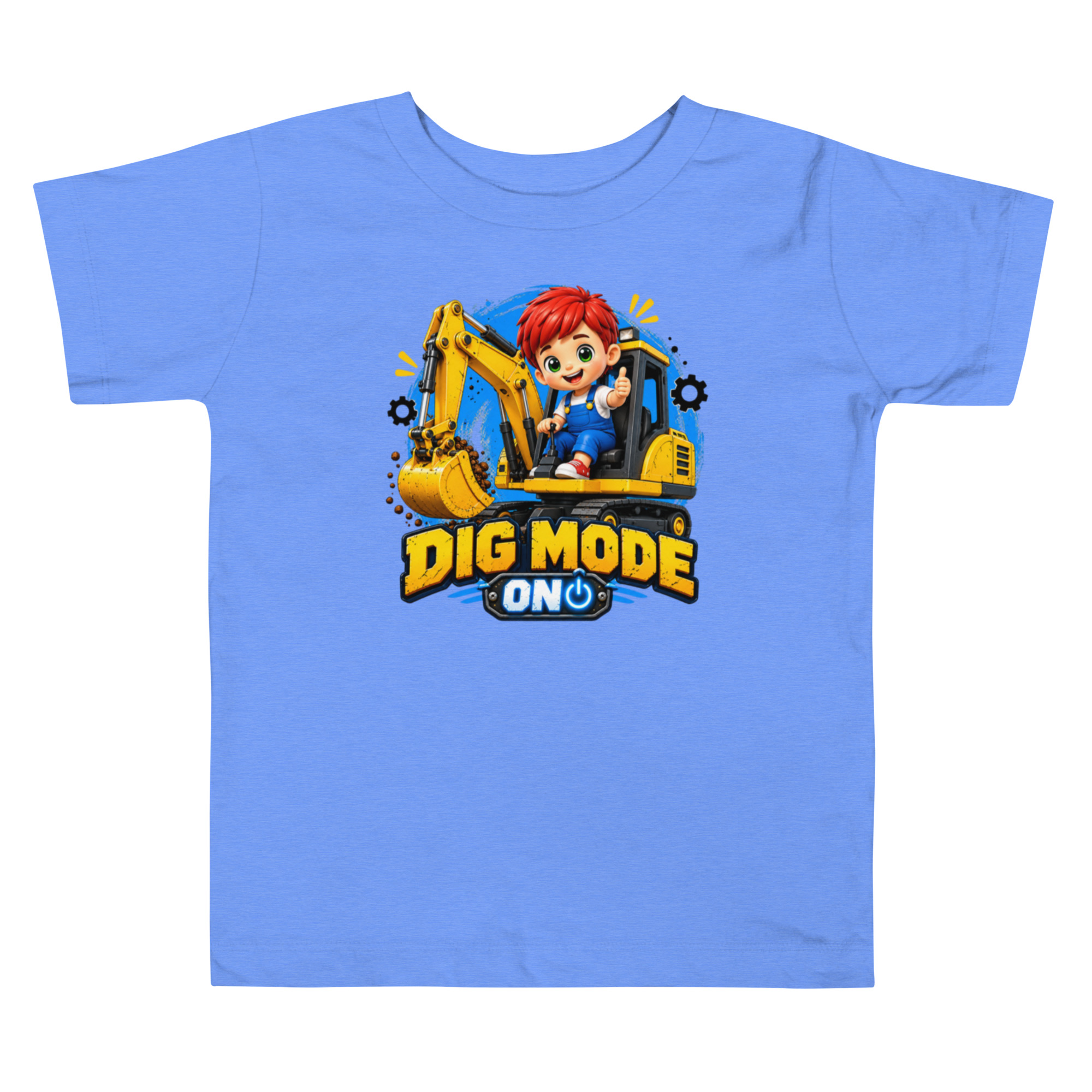 Camiseta de Construcción para Niño, Excavadora, Kiko Toddler Tee, Regalo de Construcción para Niños 2 Camiseta de Construcción para Niño, Excavadora, Kiko Toddler Tee, Regalo de Construcción para Niños - Imagen 2