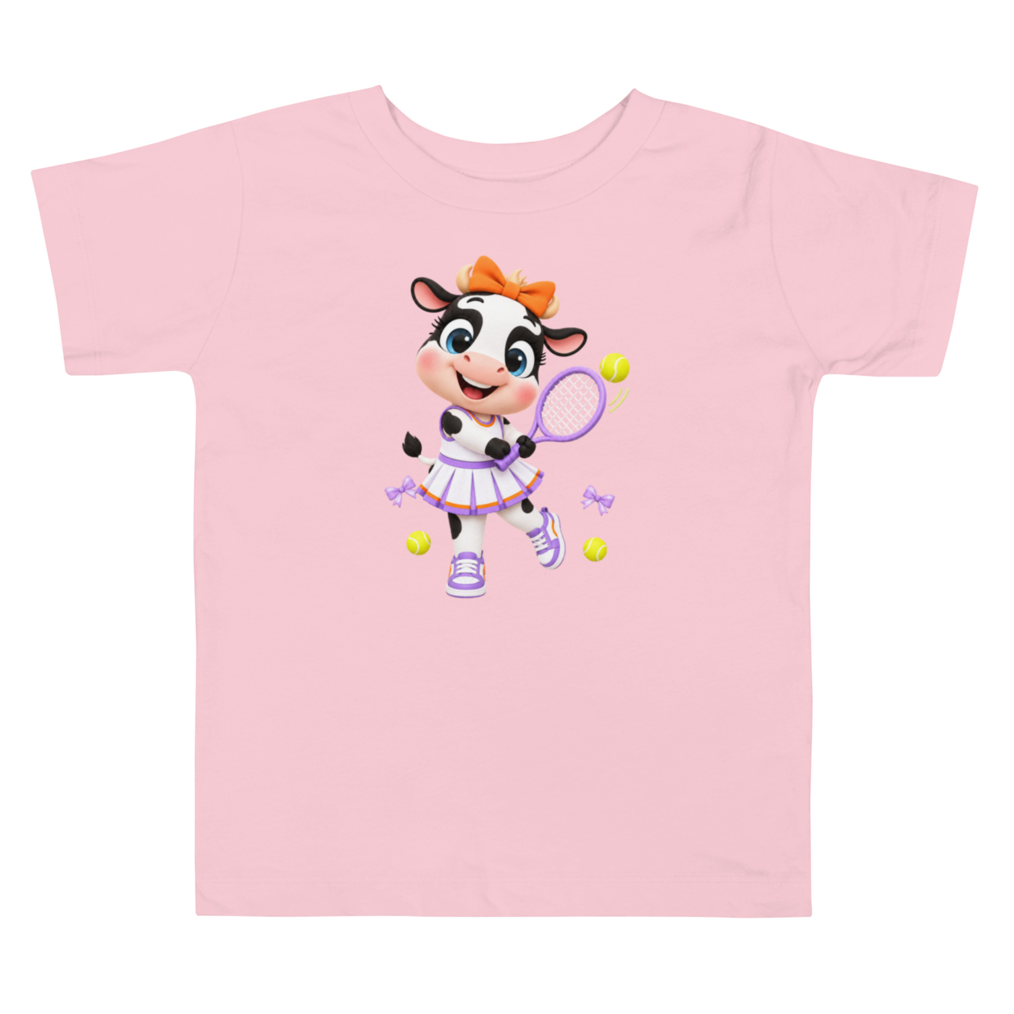 Camiseta de Tenis para Niña, La Vaquita, Regalo de Cumpleaños Pequeña Tenista 2 Camiseta de Tenis para Niña, La Vaquita, Regalo de Cumpleaños Pequeña Tenista - Imagen 2