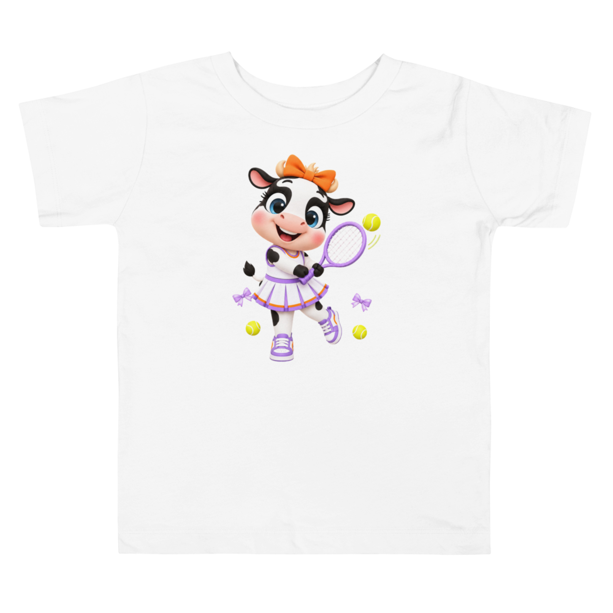 Camiseta de Tenis para Niña, La Vaquita, Regalo de Cumpleaños Pequeña Tenista 3 Camiseta de Tenis para Niña, La Vaquita, Regalo de Cumpleaños Pequeña Tenista - Imagen 3