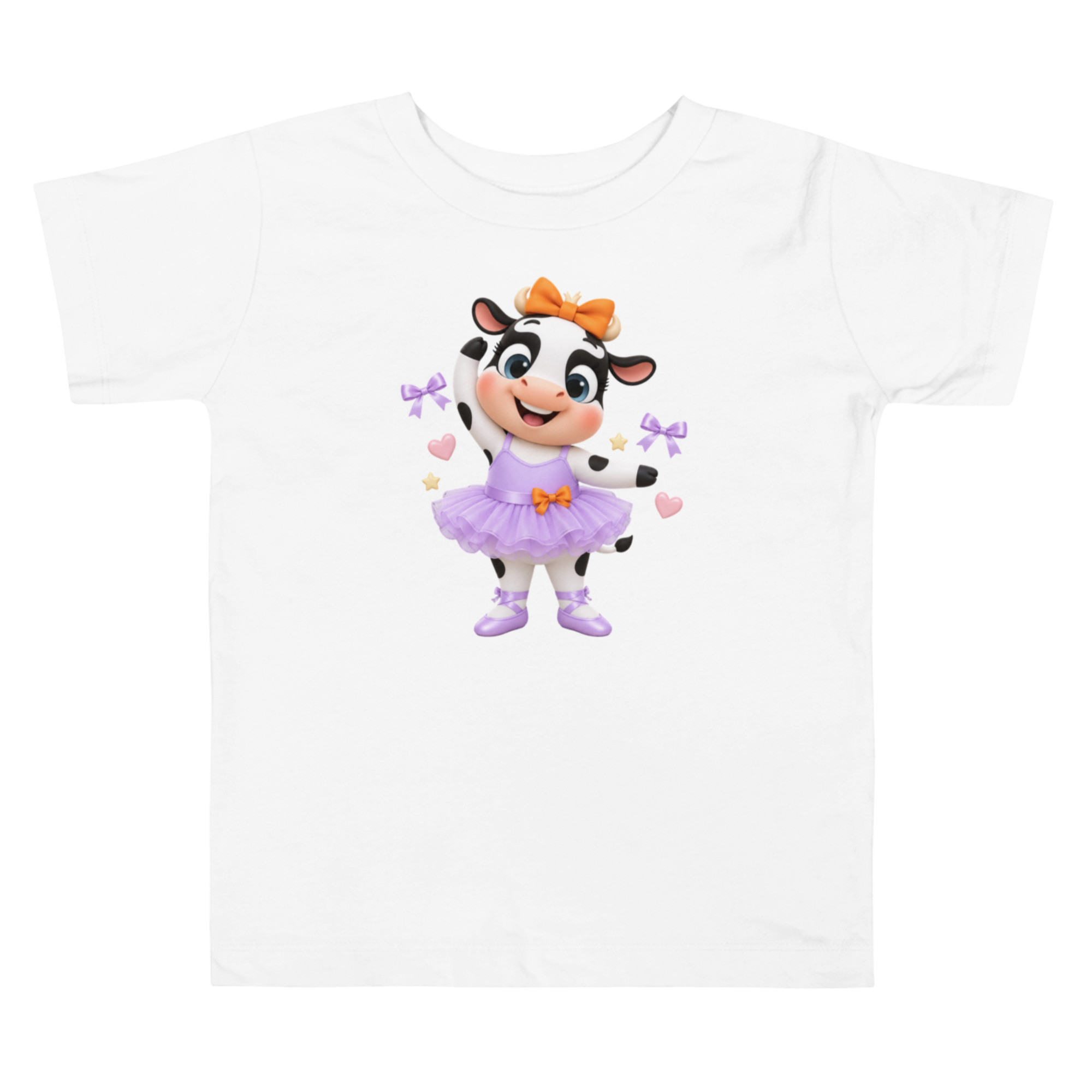 Camiseta de Ballet para Niña, La Vaquita Bailarina, Morada, Regalo de Cumpleaños Pequeña Bailarina 2 Camiseta de Ballet para Niña, La Vaquita Bailarina, Morada, Regalo de Cumpleaños Pequeña Bailarina - Imagen 2