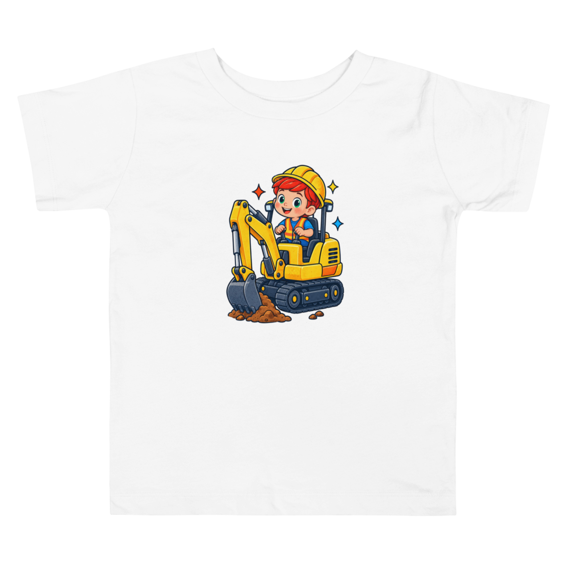 Camiseta de Excavadora para Niño, Kiko, Pequeños Constructores 2 Camiseta de Excavadora para Niño, Kiko, Pequeños Constructores - Imagen 2
