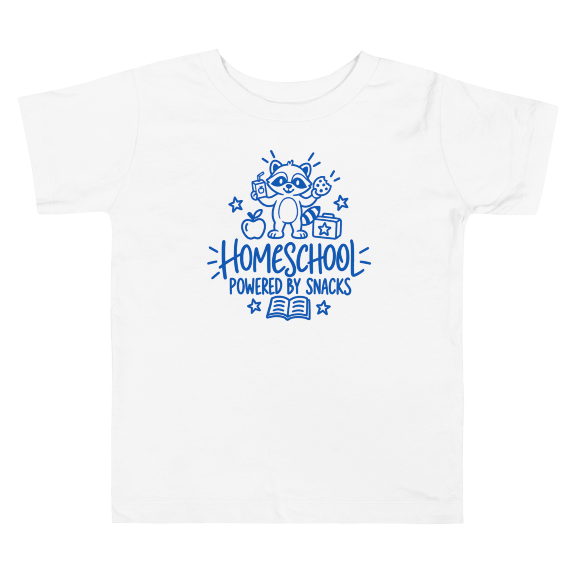 Camiseta Homeschool para Niño, Mapache, "Powered by Snacks", Regalo Regreso a Clases 3 Camiseta Homeschool para Niño, Mapache, "Powered by Snacks", Regalo Regreso a Clases - Imagen 3