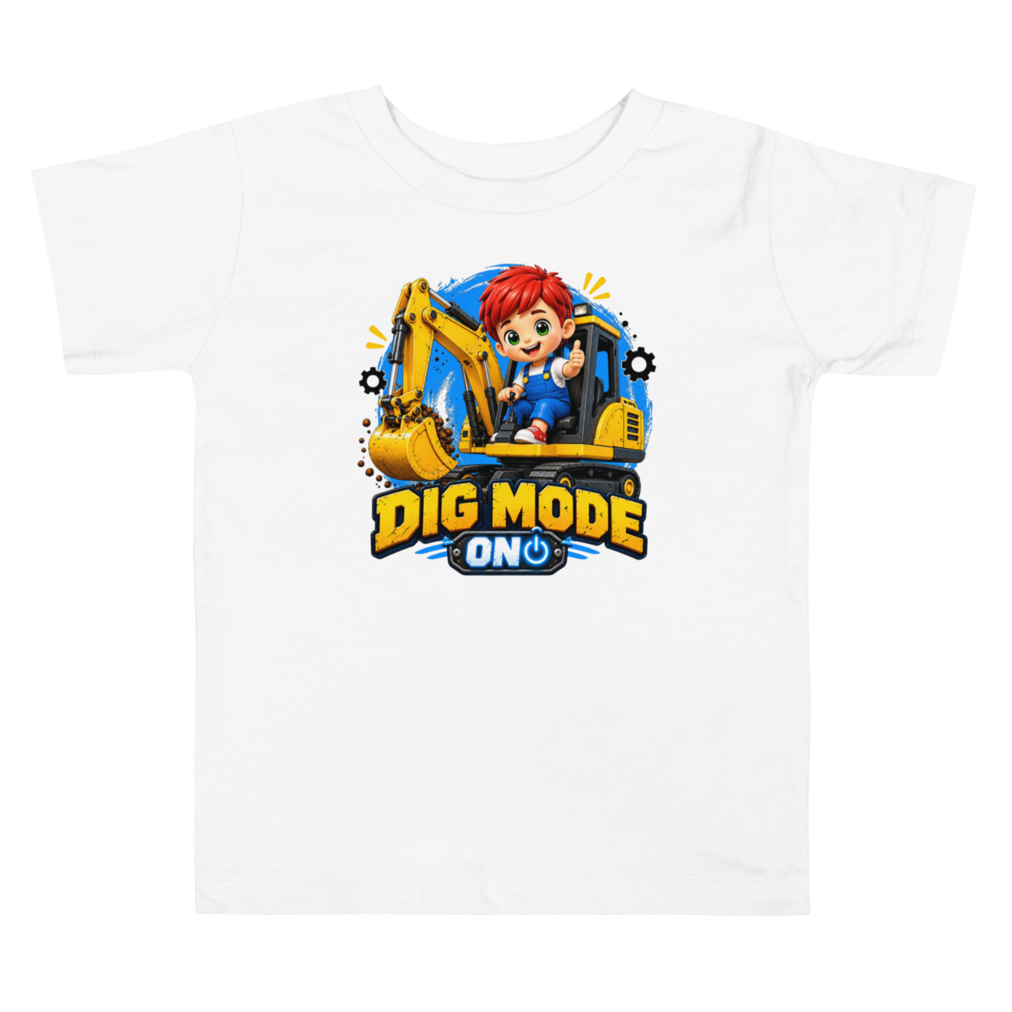 Camiseta de Construcción para Niño, Excavadora, Kiko Toddler Tee, Regalo de Construcción para Niños 3 Camiseta de Construcción para Niño, Excavadora, Kiko Toddler Tee, Regalo de Construcción para Niños - Imagen 3